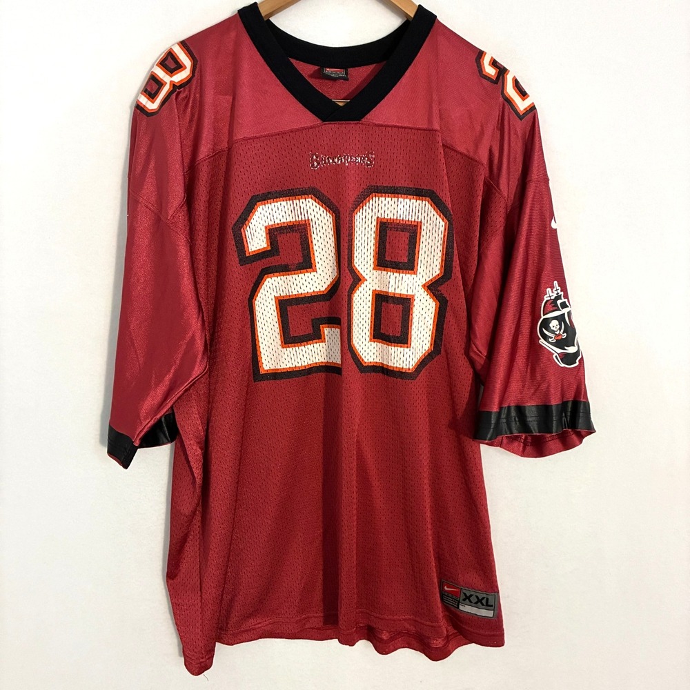 Vintage Nike Tampa Bay Buccaneers Warrick Dunn #28 Jersey Men's 2XL Football NFL